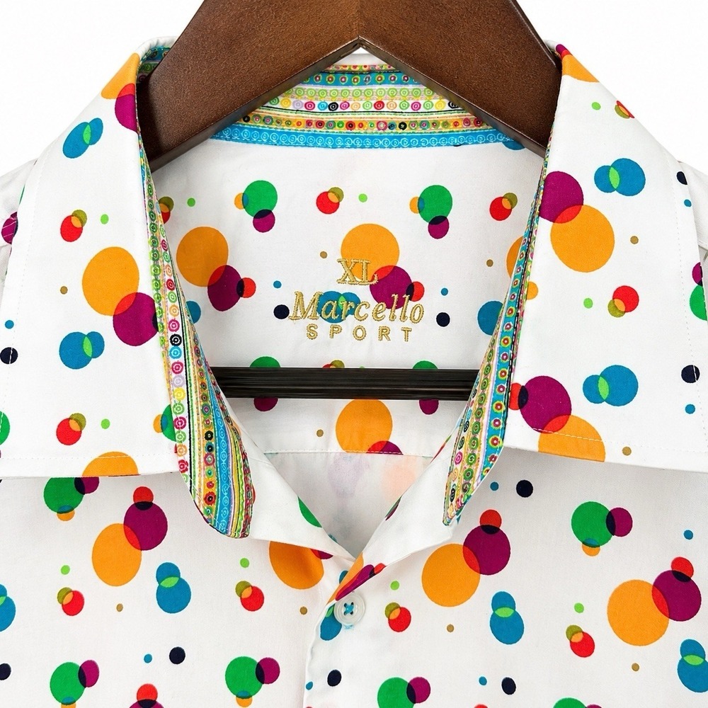 MARCELLO XL Short Sleeved Button Down Shirt - Picture 2 of 14